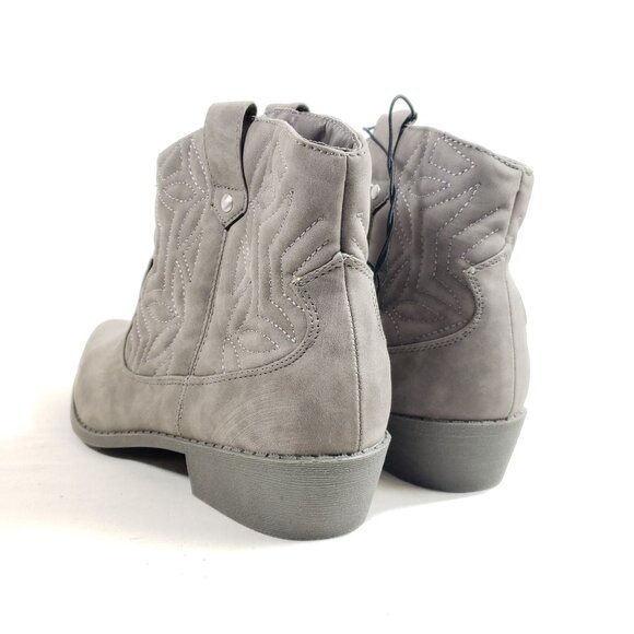 Arizona Jean Co. Womens Size 10 Western Ankle Boots Gray - Picture 5 of 9